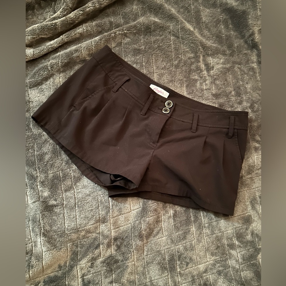black shorts